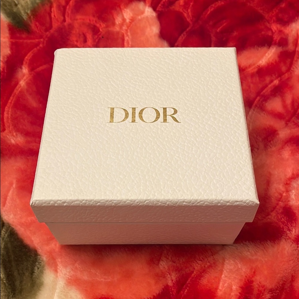 Dior Cream Box with Gold Logo